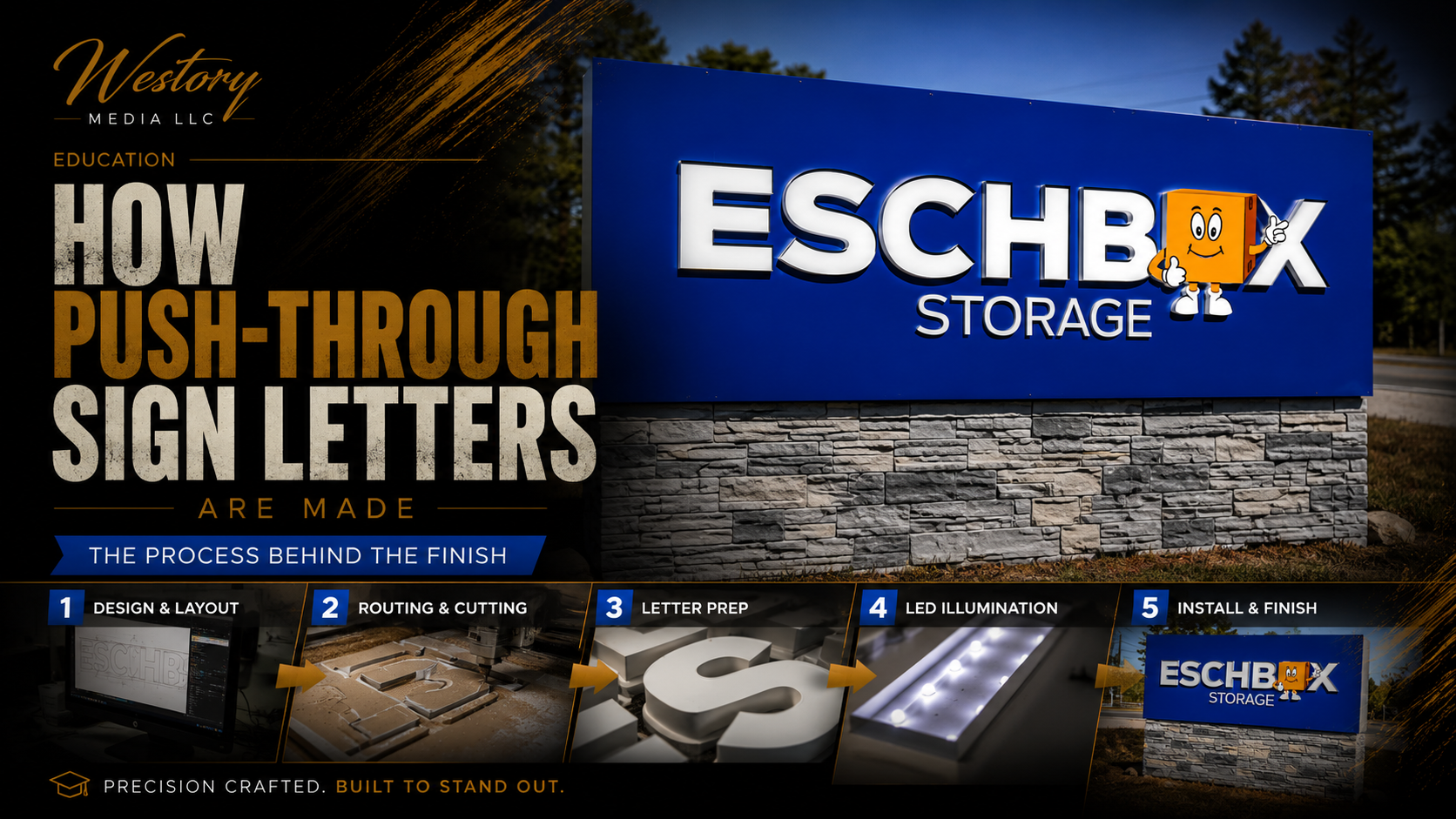 How Pushed-Through Sign Letters Are Made